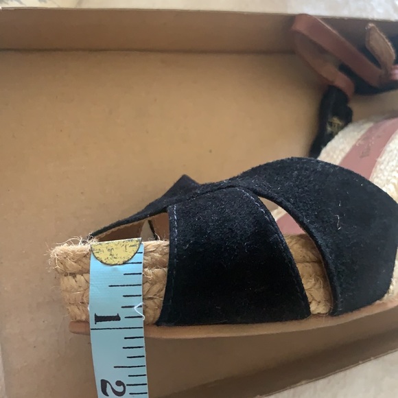 Eric Michael Katherine suede espadrille wedges, 38 - Picture 8 of 9